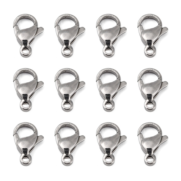 PandaHall Polished 304 Stainless Steel Lobster Claw Clasps, Parrot Trigger Clasps, Stainless Steel Color, 12.5x8x3.5mm, Hole: 1.5mm 304...
PandaHall Polished 304 Stainless Steel Lobster Claw Clasps, Parrot Trigger Clasps, Stainless Steel Color, 12.5x8x3.5mm, Hole: 1.5mm 304...