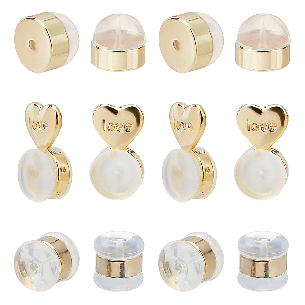 PandaHall CHGCRAFT 30Pcs 3 Styles Silicone Ear Nuts, Earring Backs, with Brass Findings, Clear, Mixed Color, 5.5~11x5~6x5~5.5mm, Hole...
PandaHall CHGCRAFT 30Pcs 3 Styles Silicone Ear Nuts, Earring Backs, with Brass Findings, Clear, Mixed Color, 5.5~11x5~6x5~5.5mm, Hole...