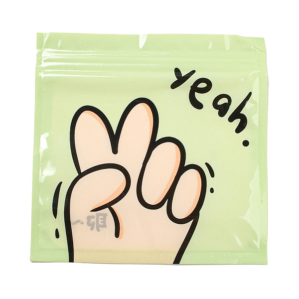 PandaHall Square Plastic Packaging Zip Lock Bags, with Cartoon Hand Pattern, Top Self Seal Pouches, Yellow Green, 13.3x13.5x0.15cm...
PandaHall Square Plastic Packaging Zip Lock Bags, with Cartoon Hand Pattern, Top Self Seal Pouches, Yellow Green, 13.3x13.5x0.15cm...