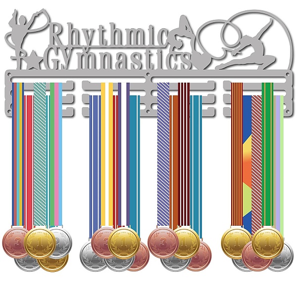 PandaHall Fashion Iron Medal Hanger Holder Display Wall Rack, 3 Lines, with Screws, Rhythmic Gymnastics Pattern, 150x400mm, Hole: 5mm Iron...
PandaHall Fashion Iron Medal Hanger Holder Display Wall Rack, 3 Lines, with Screws, Rhythmic Gymnastics Pattern, 150x400mm, Hole: 5mm Iron...