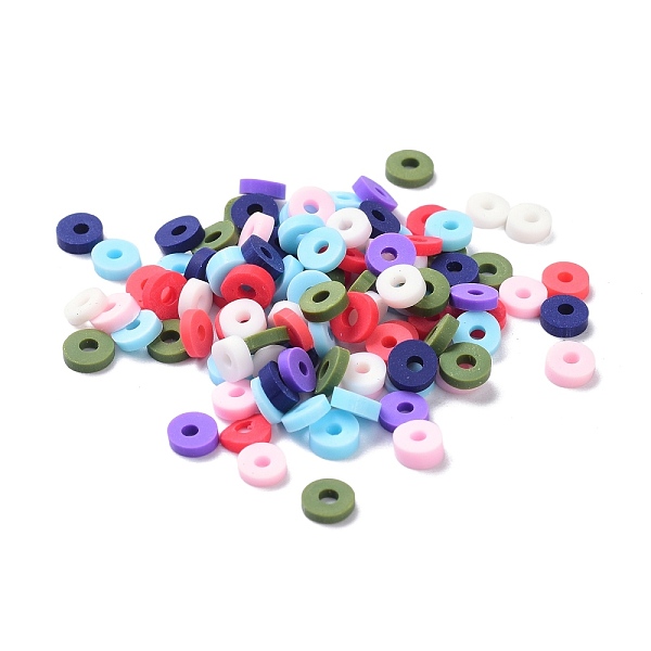 PandaHall Handmade Polymer Clay Beads, Heishi Beads, Flat Round/Disc, Mixed Color, 4x1~2mm, Hole: 1.4mm, about 14400pcs/300g Polymer Clay..., Multicolor
PandaHall Handmade Polymer Clay Beads, Heishi Beads, Flat Round/Disc, Mixed Color, 4x1~2mm, Hole: 1.4mm, about 14400pcs/300g Polymer Clay..., Multicolor