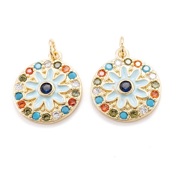 PandaHall Real 18K Gold Plated Brass Micro Pave Cubic Zirconia Pendants, with Enamel and Jump Ring, Long-Lasting Plated, Flat Round with...
PandaHall Real 18K Gold Plated Brass Micro Pave Cubic Zirconia Pendants, with Enamel and Jump Ring, Long-Lasting Plated, Flat Round with...