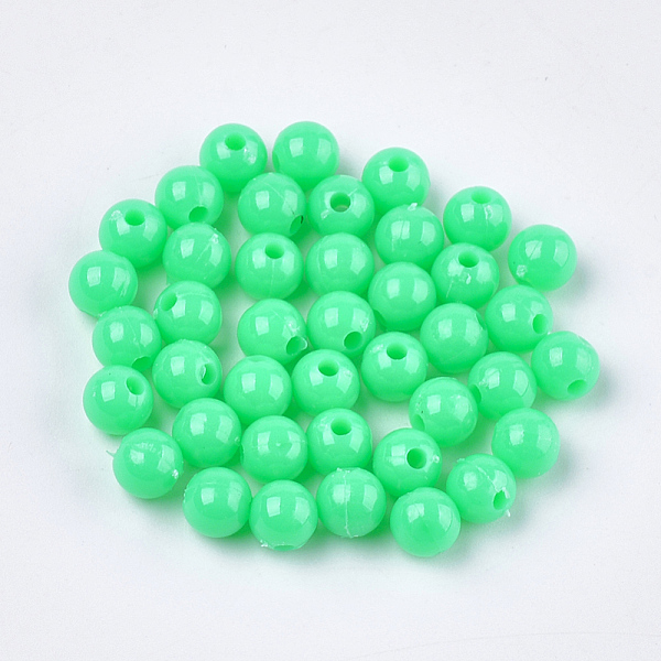 PandaHall Opaque Plastic Beads, Round, Medium Aquamarine, 6x5.5mm, Hole: 1.8mm, about 4790pcs/500g Plastic Round Green
PandaHall Opaque Plastic Beads, Round, Medium Aquamarine, 6x5.5mm, Hole: 1.8mm, about 4790pcs/500g Plastic Round Green