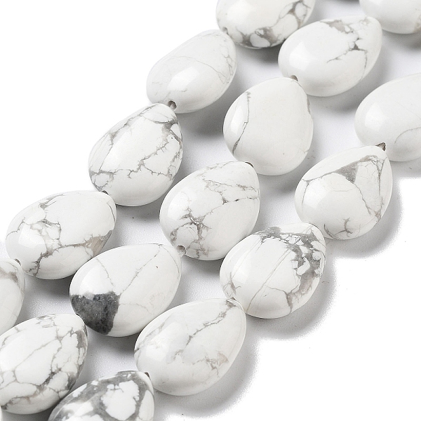 PandaHall Natural Howlite Beads Strands, Flat Teardrop, 17.5~18x13~13.5x6mm, Hole: 1.2~1.4mm, about 11pcs/strand, 7.56''(19.2cm) Howlite...
PandaHall Natural Howlite Beads Strands, Flat Teardrop, 17.5~18x13~13.5x6mm, Hole: 1.2~1.4mm, about 11pcs/strand, 7.56''(19.2cm) Howlite...