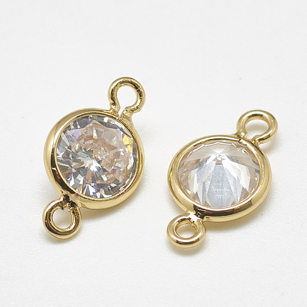 PandaHall Brass Links, with Cubic Zirconia, Flat Round, Clear, Real 18K Gold Plated, 12x7x3mm, Hole: 1mm Brass+Cubic Zirconia Flat Round...
PandaHall Brass Links, with Cubic Zirconia, Flat Round, Clear, Real 18K Gold Plated, 12x7x3mm, Hole: 1mm Brass+Cubic Zirconia Flat Round...
