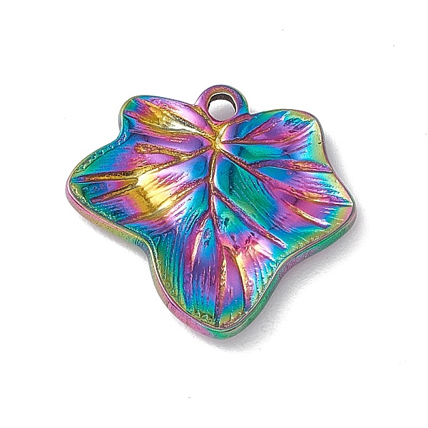 PandaHall Ion Plating(IP) 304 Stainless Steel Pendants, Leaf Charms, Rainbow Color, 14.5x16x2mm, Hole: 1.4mm 304 Stainless Steel Leaf
PandaHall Ion Plating(IP) 304 Stainless Steel Pendants, Leaf Charms, Rainbow Color, 14.5x16x2mm, Hole: 1.4mm 304 Stainless Steel Leaf