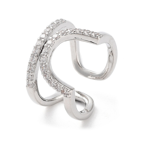 PandaHall Rack Plating Brass Micro Pave Cubic Zirconia Cuff Rings, Long-Lasting Plated for Women, Lead Free & Cadmium Free, Platinum, 12mm...
PandaHall Rack Plating Brass Micro Pave Cubic Zirconia Cuff Rings, Long-Lasting Plated for Women, Lead Free & Cadmium Free, Platinum, 12mm...