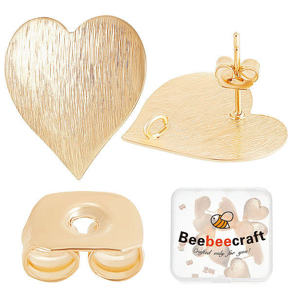PandaHall Beebeecraft 20Pcs Brass Heart Stud Earring Findings, with Vertical Loops and 20Pcs Ear Nuts, Long-Lasting Plated, Nickel Free...
PandaHall Beebeecraft 20Pcs Brass Heart Stud Earring Findings, with Vertical Loops and 20Pcs Ear Nuts, Long-Lasting Plated, Nickel Free...
