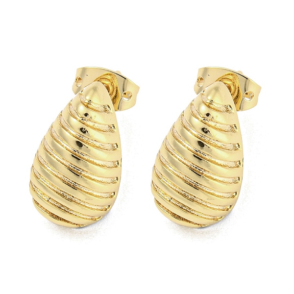 PandaHall Brass Ear Studs, Teardrop, Real 18K Gold Plated, 15.5x9mm Brass Teardrop
PandaHall Brass Ear Studs, Teardrop, Real 18K Gold Plated, 15.5x9mm Brass Teardrop