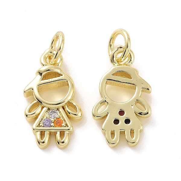 PandaHall Brass Micro Pave Colorful Cubic Zirconia Pendants, with Jump Ring, Girl Charms, Real 18K Gold Plated, 15.5x9x3mm, Hole: 3.2mm...
PandaHall Brass Micro Pave Colorful Cubic Zirconia Pendants, with Jump Ring, Girl Charms, Real 18K Gold Plated, 15.5x9x3mm, Hole: 3.2mm...