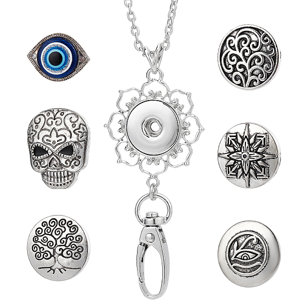 PandaHall SUNNYCLUE 1 Box 6 Styles Vintage Tree of Life Snap Button Office Lanyard Evil Eye ID Badge Holder Lanyards Stainless Steel...
PandaHall SUNNYCLUE 1 Box 6 Styles Vintage Tree of Life Snap Button Office Lanyard Evil Eye ID Badge Holder Lanyards Stainless Steel...