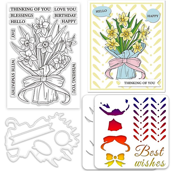 PandaHall Globleland Custom PVC Plastic Clear Stamps, with PET Hollow Out Drawing Painting Stencils and Carbon Steel Cutting Dies Stencils...
PandaHall Globleland Custom PVC Plastic Clear Stamps, with PET Hollow Out Drawing Painting Stencils and Carbon Steel Cutting Dies Stencils...