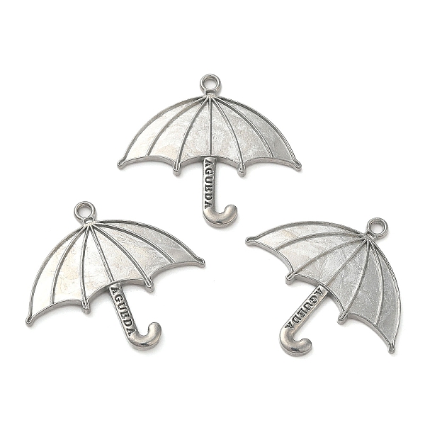 PandaHall Alloy Pendants, Umbrella, Platinum, 31.5x34.5x2mm, Hole: 2mm, about 334pcs/1000g Alloy Umbrella
PandaHall Alloy Pendants, Umbrella, Platinum, 31.5x34.5x2mm, Hole: 2mm, about 334pcs/1000g Alloy Umbrella