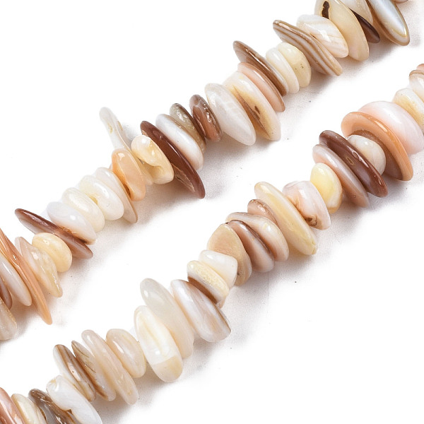 PandaHall Natural Freshwater Shell Beads Strands, Chips, Seashell Color, 0.4~4x6.5~20x4.5~8.5mm, Hole: 0.7~0.8mm, about 301~340pcs/strand...
PandaHall Natural Freshwater Shell Beads Strands, Chips, Seashell Color, 0.4~4x6.5~20x4.5~8.5mm, Hole: 0.7~0.8mm, about 301~340pcs/strand...