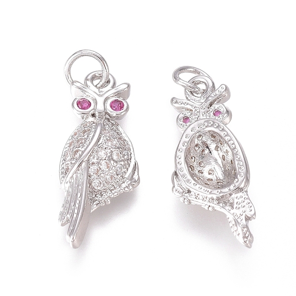 PandaHall Brass Micro Pave Clear Cubic Zirconia Pendants, with Jump Rings, Owl, Platinum, 20x8x3mm, Jump Ring: 4.5x0.7mm, Inner Diameter...
PandaHall Brass Micro Pave Clear Cubic Zirconia Pendants, with Jump Rings, Owl, Platinum, 20x8x3mm, Jump Ring: 4.5x0.7mm, Inner Diameter...