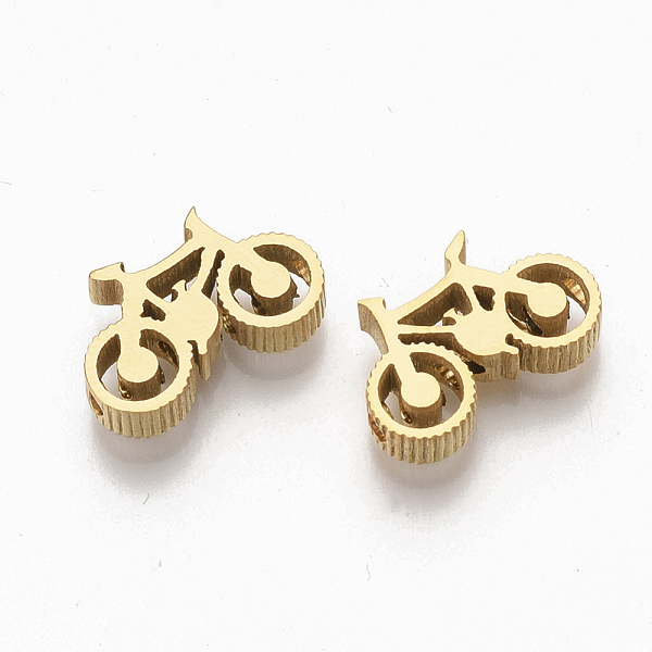 PandaHall 304 Stainless Steel Beads, Motorbike, Golden, 10x15.5x3.5mm, Hole: 1.6mm 304 Stainless Steel Vehicle
PandaHall 304 Stainless Steel Beads, Motorbike, Golden, 10x15.5x3.5mm, Hole: 1.6mm 304 Stainless Steel Vehicle