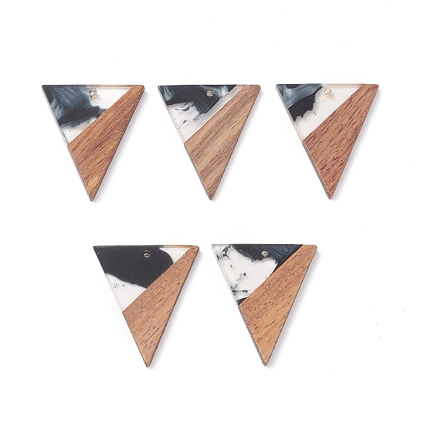 PandaHall Resin & Walnut Wood Pendants, Two Tone Geometric Charms, Triangle, 37x30.5x3mm, Hole: 2mm Wood Triangle
PandaHall Resin & Walnut Wood Pendants, Two Tone Geometric Charms, Triangle, 37x30.5x3mm, Hole: 2mm Wood Triangle