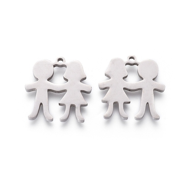 PandaHall 201 Stainless Steel Pendants, Manual Polishing, Boy and Girl, Stainless Steel Color, 16x16x1.5mm, Hole: 1.2mm 201 Stainless Steel...
PandaHall 201 Stainless Steel Pendants, Manual Polishing, Boy and Girl, Stainless Steel Color, 16x16x1.5mm, Hole: 1.2mm 201 Stainless Steel...
