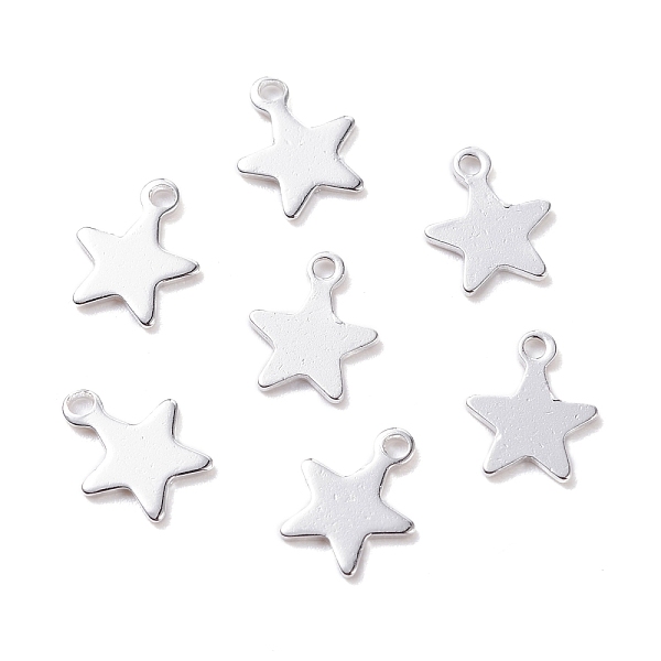 PandaHall 304 Stainless Steel Charms, Star, Silver, 10x8x0.8mm, Hole: 1.2mm 304 Stainless Steel Star
PandaHall 304 Stainless Steel Charms, Star, Silver, 10x8x0.8mm, Hole: 1.2mm 304 Stainless Steel Star