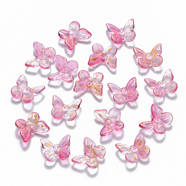 PandaHall Two Tone Transparent Spray Painted Glass Charms, with Glitter Powder, Butterfly, Hot Pink, 9.5x11x3mm, Hole: 0.8mm Glass Butterfly...
PandaHall Two Tone Transparent Spray Painted Glass Charms, with Glitter Powder, Butterfly, Hot Pink, 9.5x11x3mm, Hole: 0.8mm Glass Butterfly...