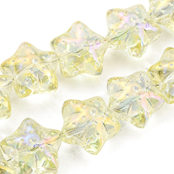 PandaHall Full Rainbow Plated Electroplate Transprarent Glass Beads Strands, Starfish, Light Goldenrod Yellow, 16.5x17.5x11.5mm, Hole: 1.4mm...
PandaHall Full Rainbow Plated Electroplate Transprarent Glass Beads Strands, Starfish, Light Goldenrod Yellow, 16.5x17.5x11.5mm, Hole: 1.4mm...