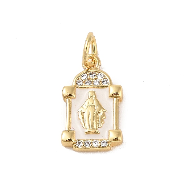 PandaHall Brass Micro Pave Clear Cubic Zirconia Pendants, with Enamel and Jump Ring, Real 18K Gold Plated, Rectangle, 14x8x2mm, Hole: 3mm..., White
PandaHall Brass Micro Pave Clear Cubic Zirconia Pendants, with Enamel and Jump Ring, Real 18K Gold Plated, Rectangle, 14x8x2mm, Hole: 3mm..., White