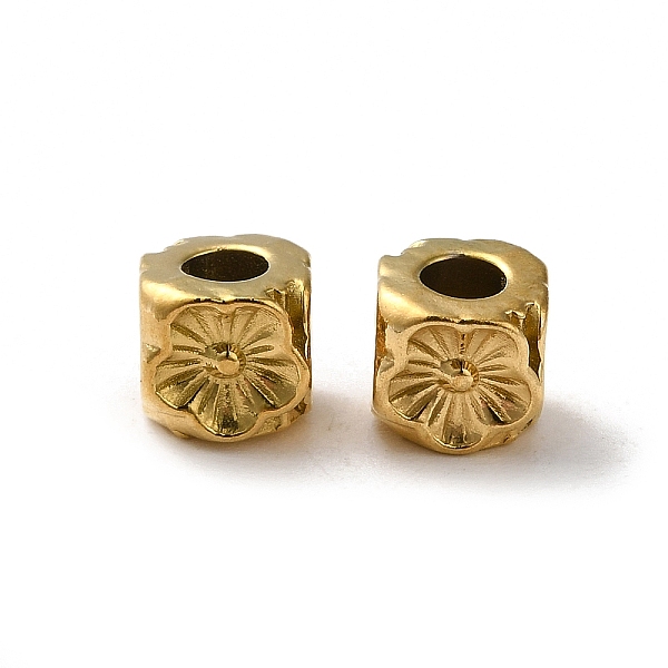 PandaHall 304 Stainless Steel Beads, Cube with Flower, Real 18K Gold Plated, 5.5x5.5x5.5mm, Hole: 2.8mm 304 Stainless Steel Cube
PandaHall 304 Stainless Steel Beads, Cube with Flower, Real 18K Gold Plated, 5.5x5.5x5.5mm, Hole: 2.8mm 304 Stainless Steel Cube