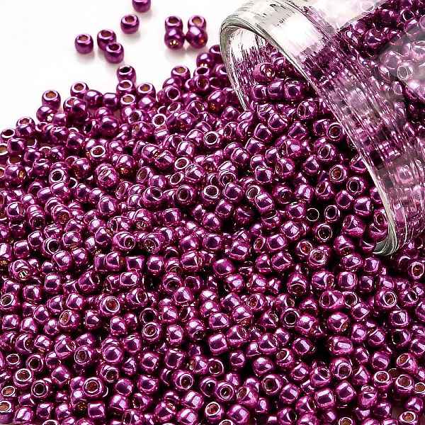 PandaHall TOHO Round Seed Beads, Japanese Seed Beads, (563) Hot Pink Metallic, 11/0, 2.2mm, Hole: 0.8mm, about 1103pcs/10g Glass Pink
PandaHall TOHO Round Seed Beads, Japanese Seed Beads, (563) Hot Pink Metallic, 11/0, 2.2mm, Hole: 0.8mm, about 1103pcs/10g Glass Pink