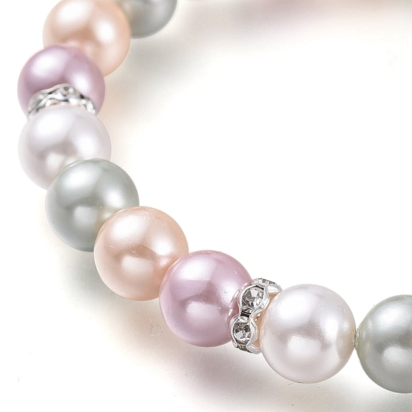 PandaHall Round Shell Pearl Stretch Beaded Bracelets, with Brass Rhinestone Spacer Beads, Colorful, Inner Diameter: 2-1/4 inch(5.7cm) Shell...
PandaHall Round Shell Pearl Stretch Beaded Bracelets, with Brass Rhinestone Spacer Beads, Colorful, Inner Diameter: 2-1/4 inch(5.7cm) Shell...