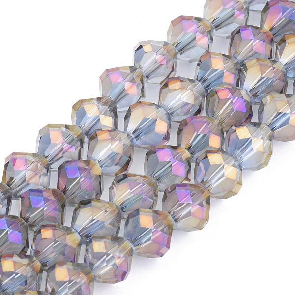 PandaHall Electroplated Glass Bead Strands, Rainbow Plated, Faceted, Bicone, Plum, 10x9.5mm, Hole: 1mm, about 72pcs/strand, 26.3 inch Glass..., Purple
PandaHall Electroplated Glass Bead Strands, Rainbow Plated, Faceted, Bicone, Plum, 10x9.5mm, Hole: 1mm, about 72pcs/strand, 26.3 inch Glass..., Purple
