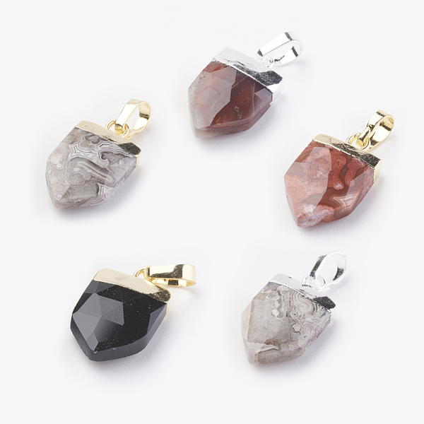 PandaHall Natural Gemstone Pendants, with Brass Findings, Faceted, Arrow, Mixed Color, 17x10x4.5mm, Hole: 4x6mm Mixed Stone Arrow
PandaHall Natural Gemstone Pendants, with Brass Findings, Faceted, Arrow, Mixed Color, 17x10x4.5mm, Hole: 4x6mm Mixed Stone Arrow