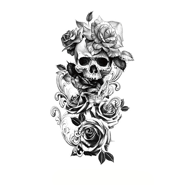 PandaHall Halloween Removable Temporary Tattoos Paper Stickers, Black, Flower, 21x11.4cm Paper Flower Black
PandaHall Halloween Removable Temporary Tattoos Paper Stickers, Black, Flower, 21x11.4cm Paper Flower Black