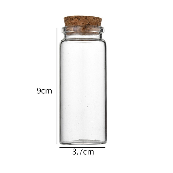 PandaHall Glass Bottle, with Cork Plug, Wishing Bottle, Column, Clear, 3.7x9cm, Capacity: 70ml(2.37fl. oz) Glass Column Clear
PandaHall Glass Bottle, with Cork Plug, Wishing Bottle, Column, Clear, 3.7x9cm, Capacity: 70ml(2.37fl. oz) Glass Column Clear