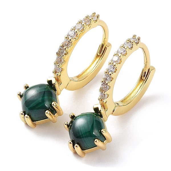 PandaHall Rhombus Natural Malachite Dangle Hoop Earrings with Cubic Zirconia, Rack Plating Brass Earrings for Women, Cadmium Free & Lead..., Clear
PandaHall Rhombus Natural Malachite Dangle Hoop Earrings with Cubic Zirconia, Rack Plating Brass Earrings for Women, Cadmium Free & Lead..., Clear