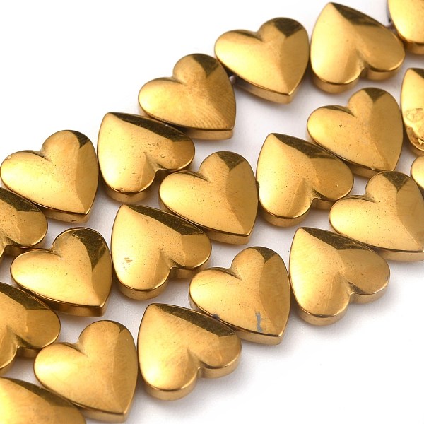 PandaHall Non-magnetic Synthetic Hematite Beads Strands, Galvanic Plating(Color Retention for 1 Year), Heart, Golden Plated, 10x10x3mm, Hole...
PandaHall Non-magnetic Synthetic Hematite Beads Strands, Galvanic Plating(Color Retention for 1 Year), Heart, Golden Plated, 10x10x3mm, Hole...