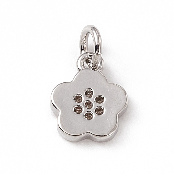 PandaHall Brass Micro Pave Cubic Zirconia Charms, with Jump Rings, 5-Petal Flower Charm, Platinum, 9.5x7.7x1.5mm, Hole: 3mm Brass+Cubic..., Clear
PandaHall Brass Micro Pave Cubic Zirconia Charms, with Jump Rings, 5-Petal Flower Charm, Platinum, 9.5x7.7x1.5mm, Hole: 3mm Brass+Cubic..., Clear