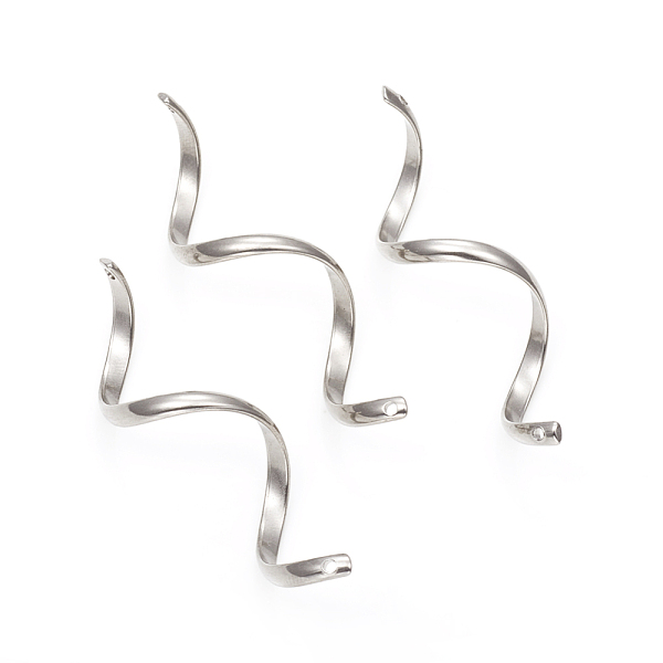 PandaHall 304 Stainless Steel Links, Spiral, Stainless Steel Color, 49.5~50.5x3x1.5mm, Hole: 1.2mm 304 Stainless Steel Others
PandaHall 304 Stainless Steel Links, Spiral, Stainless Steel Color, 49.5~50.5x3x1.5mm, Hole: 1.2mm 304 Stainless Steel Others