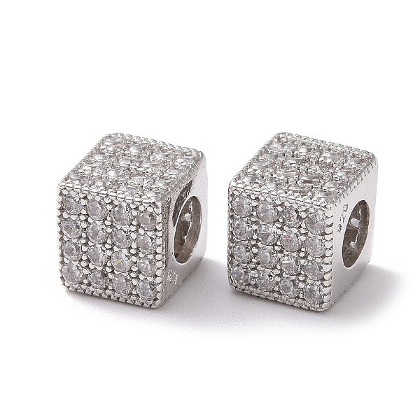 PandaHall 925 Sterling Silver Beads, with Cubic Zirconia, Real Platinum Plated, Cube, Clear, 7x7.5x7.5mm, Hole: 3.8mm Cubic Zirconia Square...
PandaHall 925 Sterling Silver Beads, with Cubic Zirconia, Real Platinum Plated, Cube, Clear, 7x7.5x7.5mm, Hole: 3.8mm Cubic Zirconia Square...