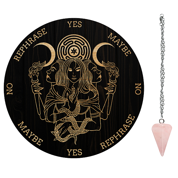 PandaHall AHADERMAKER DIY Dowsing Divination Makign Kit, Including PVC Plastic Pendulum Board, 304 Stainless Steel Cable Chain Necklaces...
PandaHall AHADERMAKER DIY Dowsing Divination Makign Kit, Including PVC Plastic Pendulum Board, 304 Stainless Steel Cable Chain Necklaces...