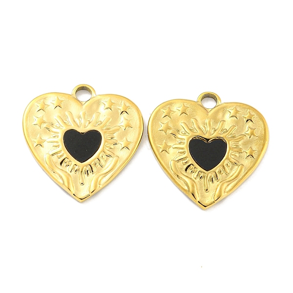 PandaHall Vacuum Plating 304 Stainless Steel Pendants, Natural Black Onyx(Dyed & Heated) Heart Charms, Real 18K Gold Plated, 17.5x17x2mm...
PandaHall Vacuum Plating 304 Stainless Steel Pendants, Natural Black Onyx(Dyed & Heated) Heart Charms, Real 18K Gold Plated, 17.5x17x2mm...