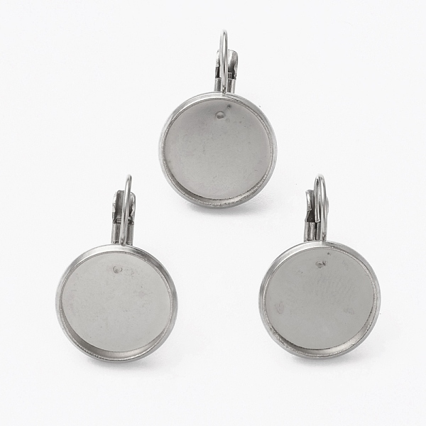 PandaHall 304 Stainless Steel Leverback Earring Findings, with Flat Round Setting for Cabochon, Stainless Steel Color, 20.5~22.5x13.5mm, Pin...
PandaHall 304 Stainless Steel Leverback Earring Findings, with Flat Round Setting for Cabochon, Stainless Steel Color, 20.5~22.5x13.5mm, Pin...
