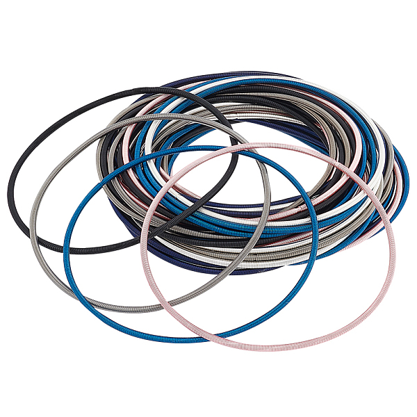PandaHall BENECREAT 48 Strands 6 Colors Spring Bracelets, Steel French Wire Gimp Wire, for Stackable Wearing, Mixed Color, 7-3/8~8-1/8 inch..., Multicolor
PandaHall BENECREAT 48 Strands 6 Colors Spring Bracelets, Steel French Wire Gimp Wire, for Stackable Wearing, Mixed Color, 7-3/8~8-1/8 inch..., Multicolor