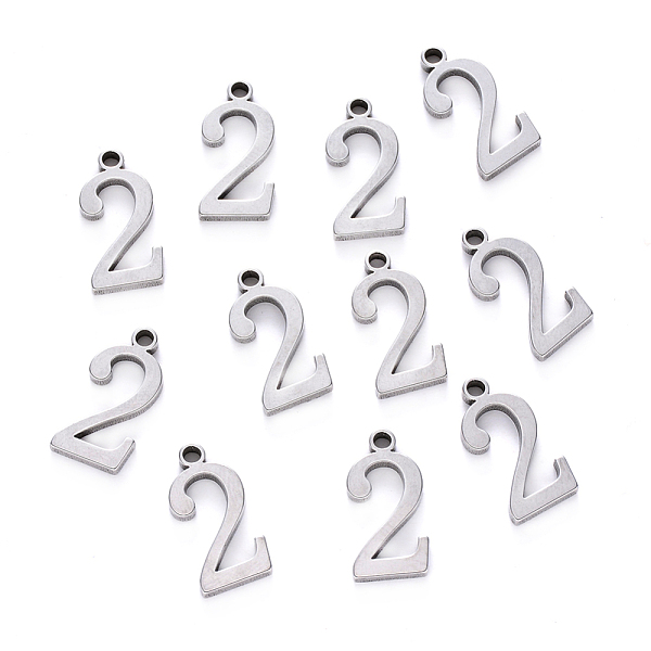 PandaHall 201 Stainless Steel Charms, Number, Laser Cut, Stainless Steel Color, Num.2, 15x7.5x1.5mm, Hole: 1.5mm 201 Stainless Steel Number
PandaHall 201 Stainless Steel Charms, Number, Laser Cut, Stainless Steel Color, Num.2, 15x7.5x1.5mm, Hole: 1.5mm 201 Stainless Steel Number