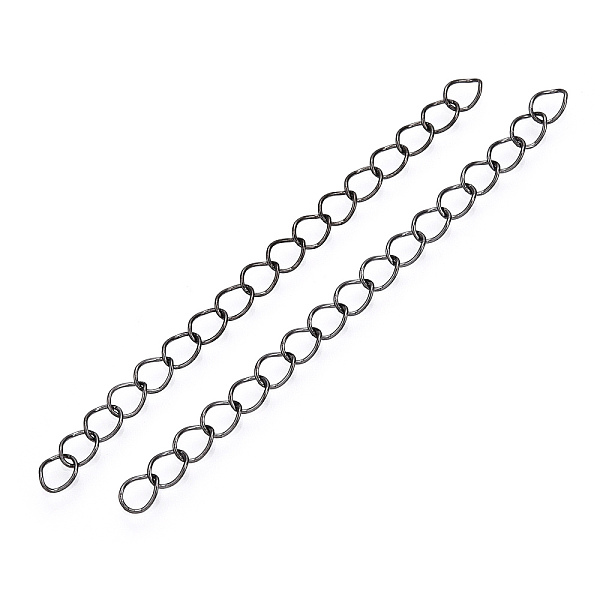 PandaHall Iron Chain Extender, Curb Chains, Nickel Free, Gunmetal, 50mm, Link: 5~5.5x3.5~4x0.5mm Iron
PandaHall Iron Chain Extender, Curb Chains, Nickel Free, Gunmetal, 50mm, Link: 5~5.5x3.5~4x0.5mm Iron