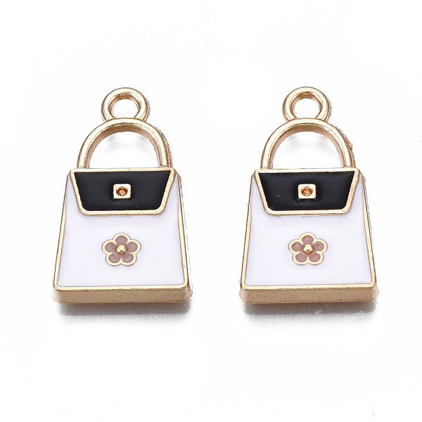 PandaHall Rack Plating Alloy Enamel Pendants, Cadmium Free & Nickel Free & Lead Free, Bag, White, 20.5x12x2.5mm, Hole: 2mm Alloy+Enamel Bag...
PandaHall Rack Plating Alloy Enamel Pendants, Cadmium Free & Nickel Free & Lead Free, Bag, White, 20.5x12x2.5mm, Hole: 2mm Alloy+Enamel Bag...