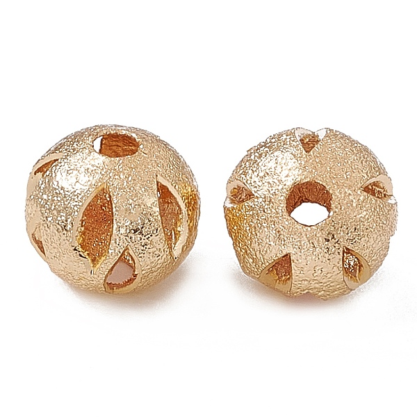 PandaHall Rack Plating Brass Beads, Long-Lasting Plated, Hollow, Round, Real 14K Gold Plated, 8x7.5mm, Hole: 2mm Brass Round
PandaHall Rack Plating Brass Beads, Long-Lasting Plated, Hollow, Round, Real 14K Gold Plated, 8x7.5mm, Hole: 2mm Brass Round