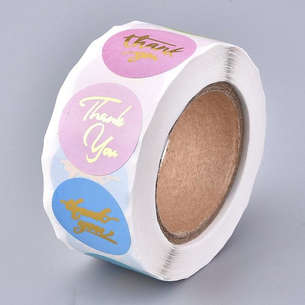 PandaHall 1 Inch Thank You Theme Self-Adhesive Paper Stickers, Gift Tag, for Party, Decorative Presents, Round, Colorful, 25mm, 500pcs/roll...
PandaHall 1 Inch Thank You Theme Self-Adhesive Paper Stickers, Gift Tag, for Party, Decorative Presents, Round, Colorful, 25mm, 500pcs/roll...