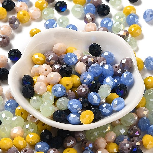 PandaHall Glass Beads, Faceted, Rondelle, Mixed Color, 8x6mm, Hole: 1mm, about 145pcs/60g Glass Rondelle Multicolor
PandaHall Glass Beads, Faceted, Rondelle, Mixed Color, 8x6mm, Hole: 1mm, about 145pcs/60g Glass Rondelle Multicolor