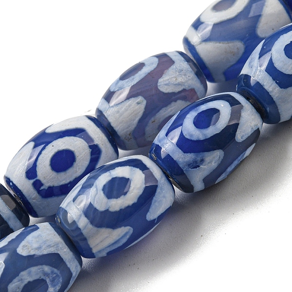PandaHall Blue Tibetan Style dZi Beads Strands, Dyed Natural Agate Beads Strands, Rice, Hexagon, 13.5~14x10~10.5mm, Hole: 1mm, about...
PandaHall Blue Tibetan Style dZi Beads Strands, Dyed Natural Agate Beads Strands, Rice, Hexagon, 13.5~14x10~10.5mm, Hole: 1mm, about...