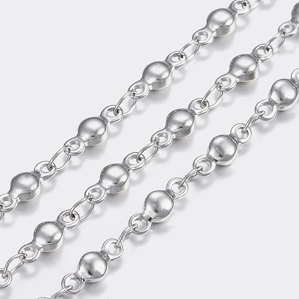 PandaHall 3.28 Feet 304 Stainless Steel Chains, Flat Round Link Chains, Soldered, Stainless Steel Color, 8x3x2mm 304 Stainless Steel
PandaHall 3.28 Feet 304 Stainless Steel Chains, Flat Round Link Chains, Soldered, Stainless Steel Color, 8x3x2mm 304 Stainless Steel